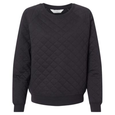 Women's Quilted Crewneck Pullover Thumbnail