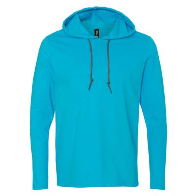 Unisex Softstyle® Lightweight Hooded Long Sleeve T-Shirt Thumbnail