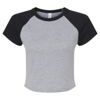 Women's Micro Rib Raglan Baby Tee Thumbnail