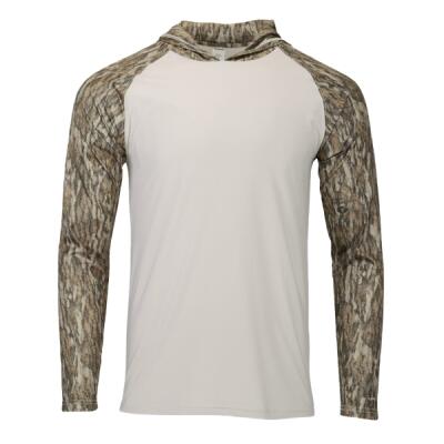 Men's Biloxi Performance Colorblocked Hooded Long Sleeve T-Shirt Thumbnail