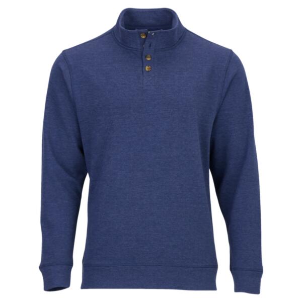 Men's French Terry Button Pullover Thumbnail