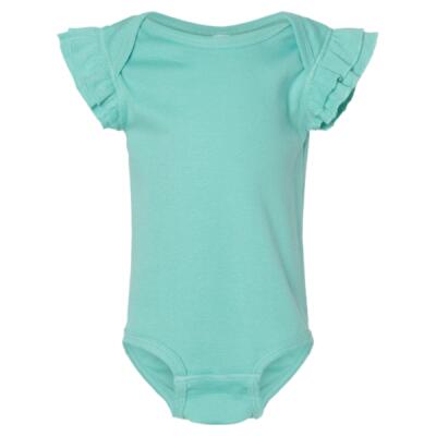 Infant Flutter Sleeve Baby Rib Bodysuit Thumbnail