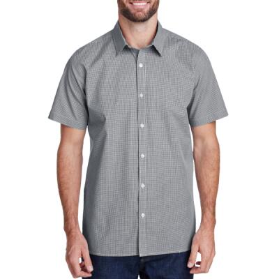 Men's Microcheck Gingham Cotton Shirt Thumbnail