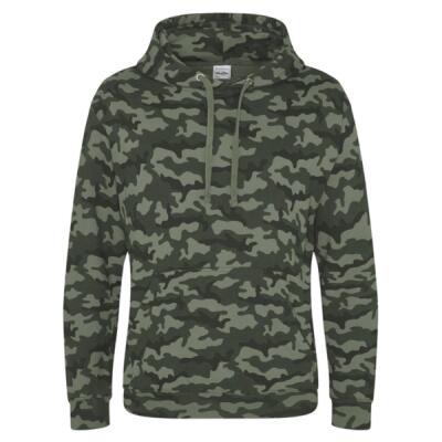 Unisex Camo Hooded Sweatshirt Thumbnail