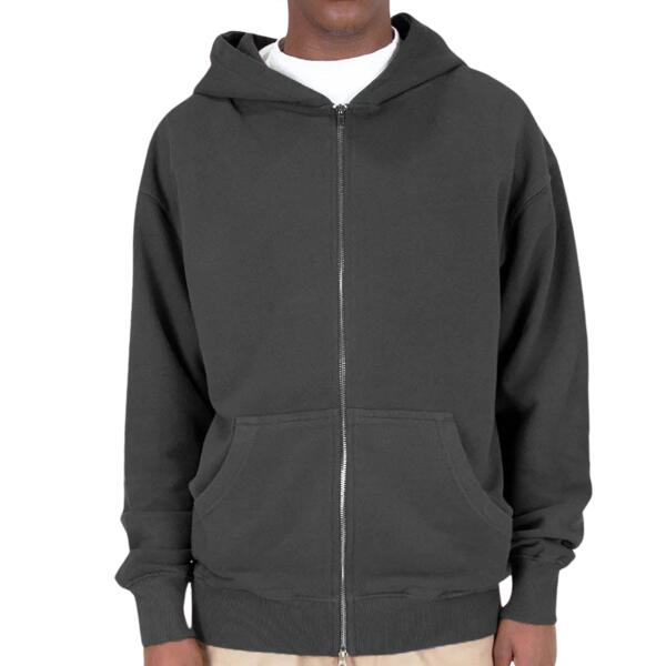 Unisex Max Heavy Fleece Garment-Dyed Double-Zip Hooded Sweatshirt Thumbnail