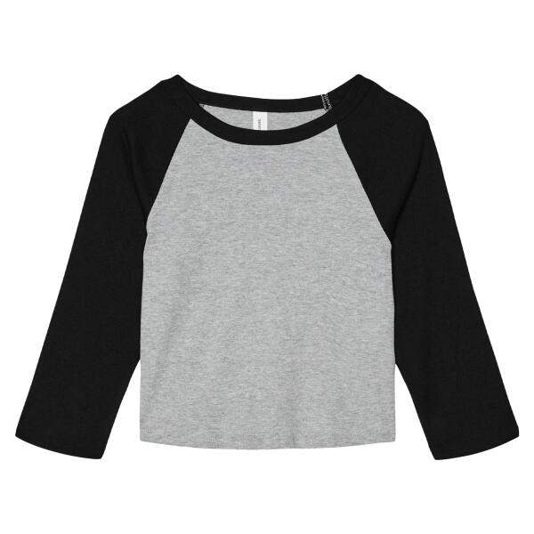 Women's Micro Rib 3/4 Raglan Baby Tee Thumbnail