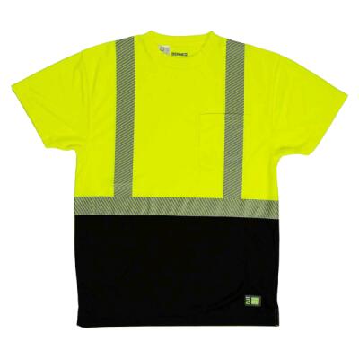 Men's Hi-Vis Class 2 Color Blocked Pocket T-Shirt Thumbnail