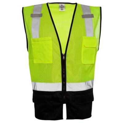 Unisex Black Bottom Mesh Class 2 Vest Thumbnail