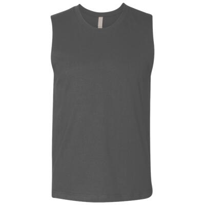 Unisex Heavyweight Cotton Garment-Dyed Mid-Length Muscle Tee Thumbnail