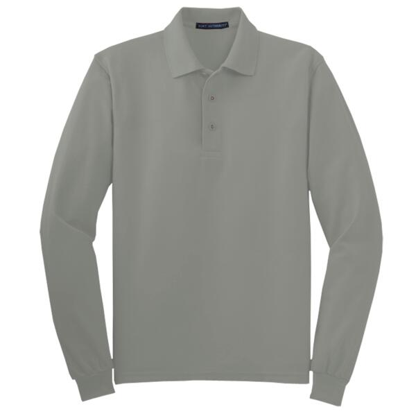 Tall Silk Touch Long Sleeve Polo Thumbnail