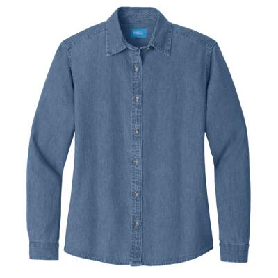 Women's Long Sleeve Value Denim Shirt Thumbnail