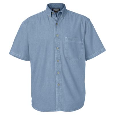 Men's Denim Short Sleeve Shirt Thumbnail