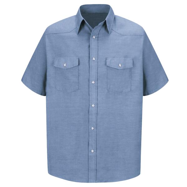 Men's Deluxe Western Style Short Sleeve Shirt Thumbnail
