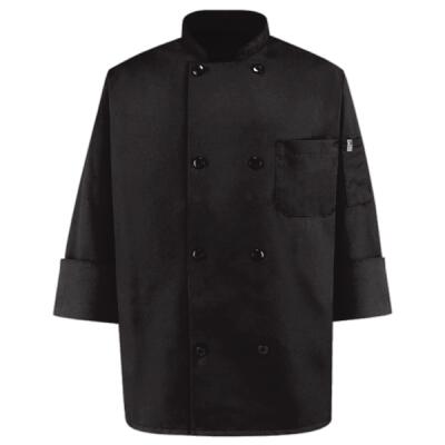 Black Traditional Chef Coat Thumbnail