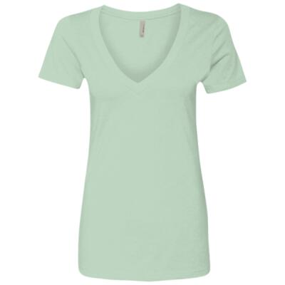 Women’s CVC Deep V-Neck T-Shirt Thumbnail