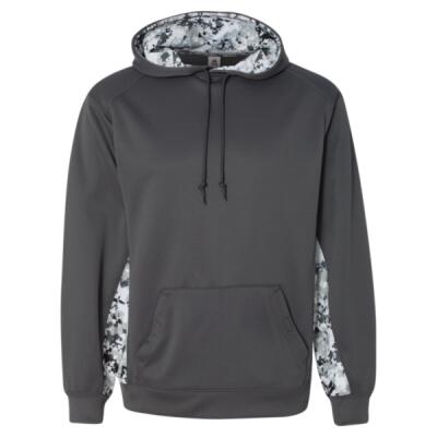 Men's Digital Camo Colorblock Performance Fleece Hooded Sweatshirt Thumbnail