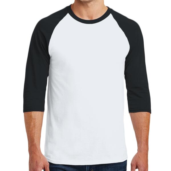Heavy Cotton ™ 3/4 Sleeve Raglan T Shirt Thumbnail