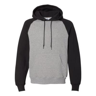 Unisex Dri Power® Colorblock Raglan Hooded Sweatshirt Thumbnail
