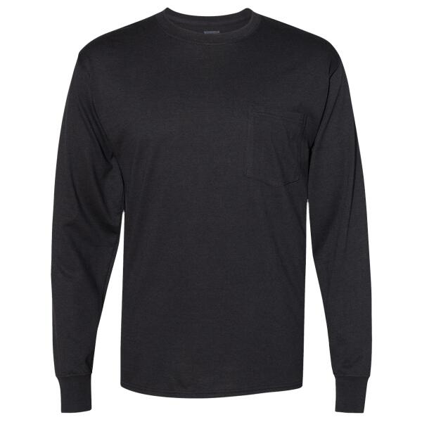 Unisex Workwear Long Sleeve Pocket T-Shirt Thumbnail