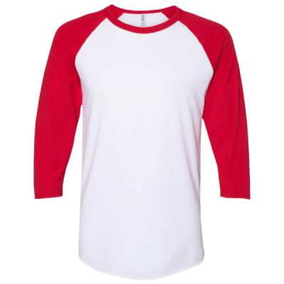 Premium Blend Ringspun Three-Quarter Sleeve Raglan Baseball T-Shirt Thumbnail