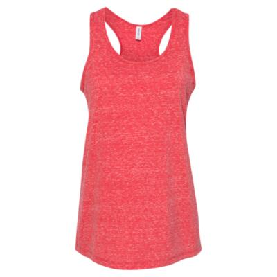 Women's Snow Heather Jersey Racerback Tank Top Thumbnail