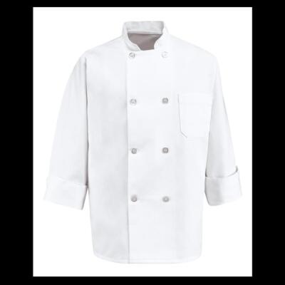 Eight Pearl Button Chef Coat - Tall Sizes Thumbnail