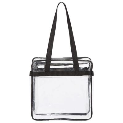 Clear Tote with Zippered Top Thumbnail