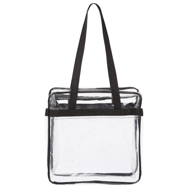 Clear Tote with Zippered Top Thumbnail