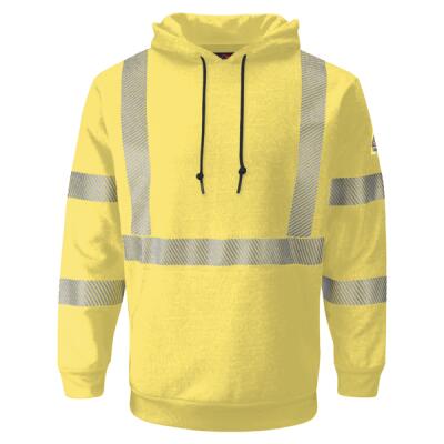 Men's Hi-Visibility Hooded Sweatshirt Thumbnail
