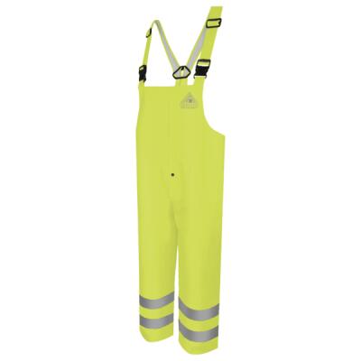 Men's Hi-Visibility Flame-Resistant Rain Bib Overall - 10 oz. Thumbnail