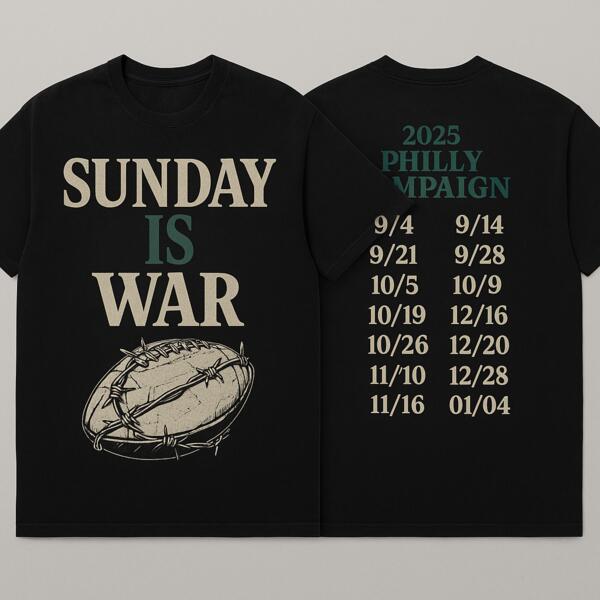 Sunday Is War – 2025 Philly Campaign Tee Thumbnail